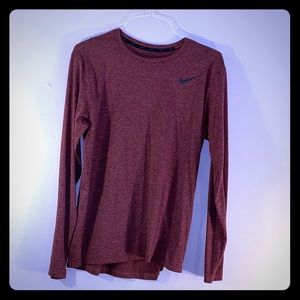 Men’s Nike long sleeve dry fit -orange